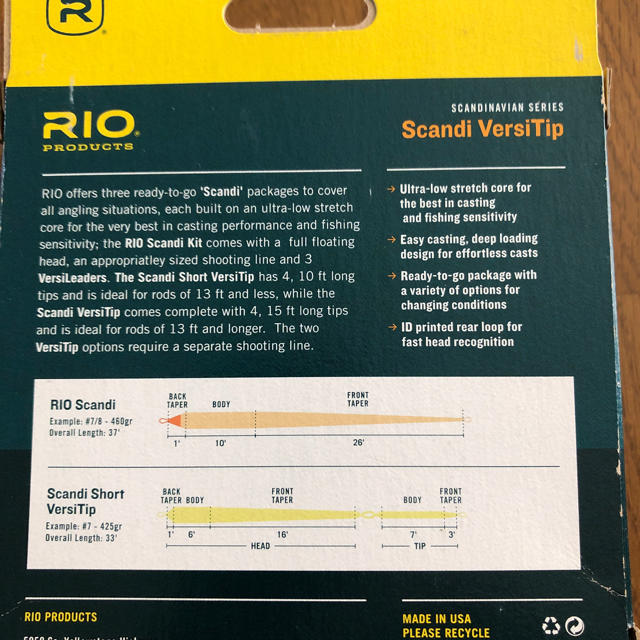 RIO(リオ)のRIO  Scandi Short Versa Tip #7  425gr  スポーツ/アウトドアのフィッシング(釣り糸/ライン)の商品写真