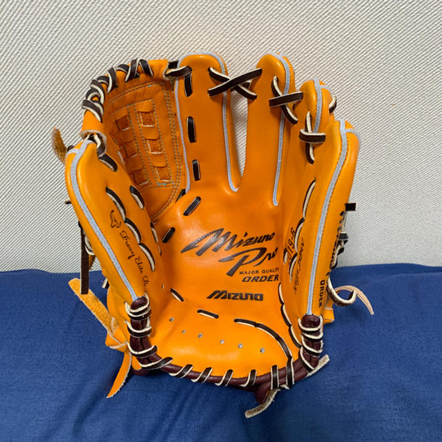 MIZUNO - ミズノプロ 軟式オプションオーダー 型付け済みの通販 by