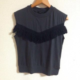 ダブルクローゼット(w closet)のw closetフリンジトップス(Tシャツ(半袖/袖なし))