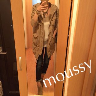 マウジー(moussy)のmoussyミリタリー ロングジャケット(ミリタリージャケット)