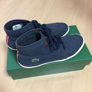 ラコステ(LACOSTE)の【ラコステ】ハイカット スニーカー  24.5センチ(スニーカー)