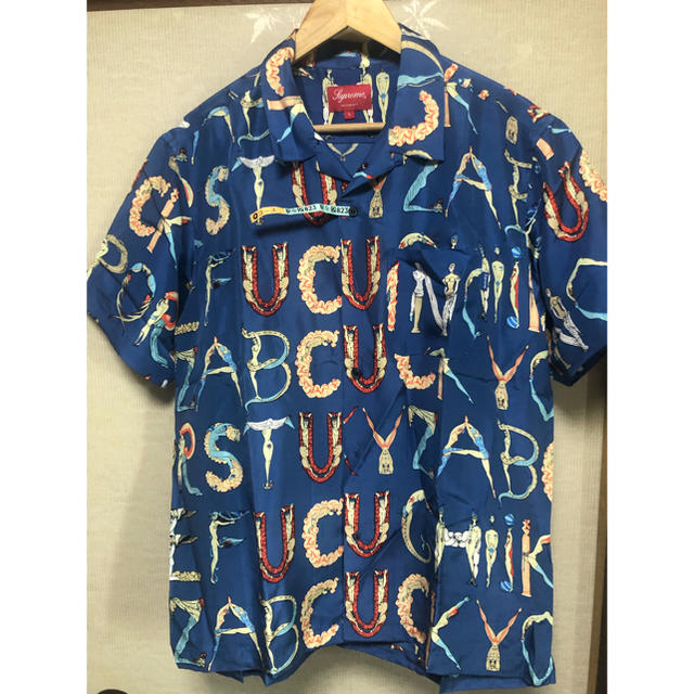 Supreme alphabet silk shirt sizeL