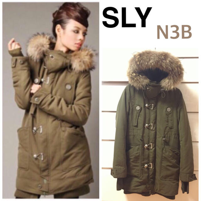 SLY N3B モッズコート　カーキ色