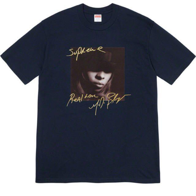 Supreme 19FW Mary J. Blige Tee Navy / M