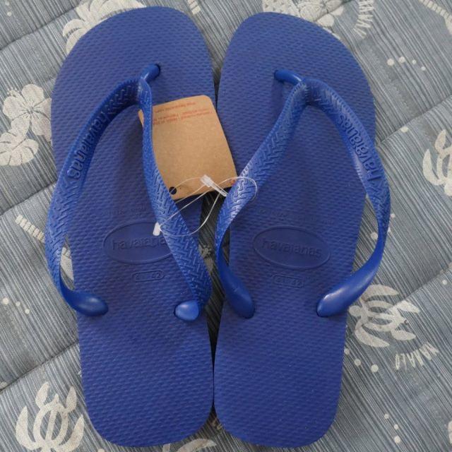 havaianas(ハワイアナス)のハワイアナス トップ ビーチサンダル マリンブルー 約26.5-27.5cm メンズの靴/シューズ(ビーチサンダル)の商品写真