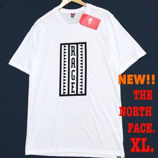 ザノースフェイス(THE NORTH FACE)の L ~ XL相当 新品 ノースフェイス RAGE フロッキー Tシャツ 白(Tシャツ/カットソー(半袖/袖なし))