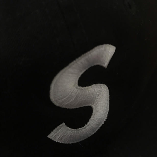 supreme/シュプリーム Sロゴキャップ ブラック