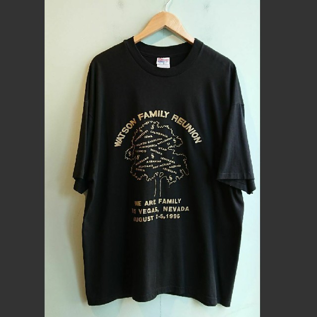 Hanes(ヘインズ)の☆US古着ビッグサイズ！XXL/Hanes/ゴールドプリント/Tシャツ メンズのトップス(Tシャツ/カットソー(半袖/袖なし))の商品写真