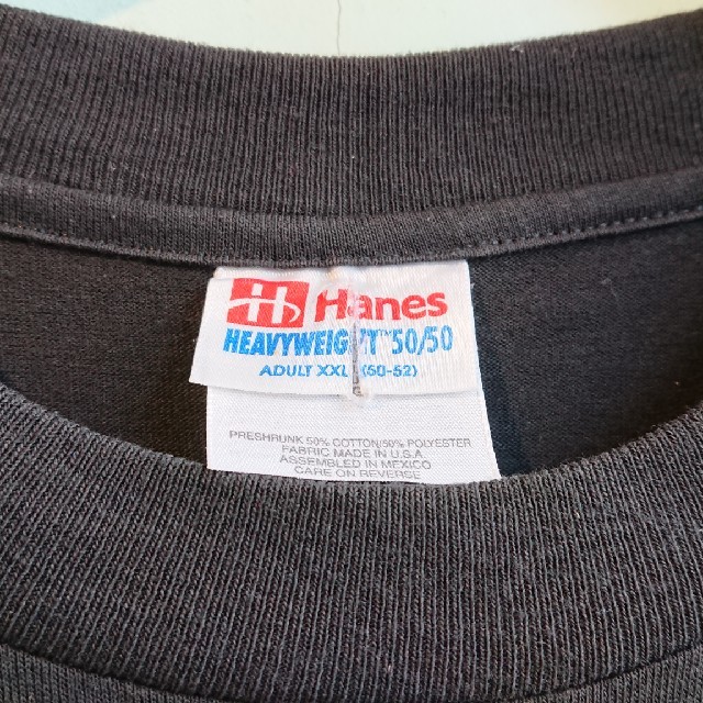 Hanes(ヘインズ)の☆US古着ビッグサイズ！XXL/Hanes/ゴールドプリント/Tシャツ メンズのトップス(Tシャツ/カットソー(半袖/袖なし))の商品写真