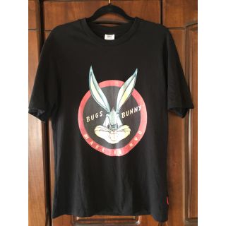 ジーユー(GU)のGU Tシャツ 黒 ユニセックス バックズバニー(Tシャツ/カットソー(半袖/袖なし))