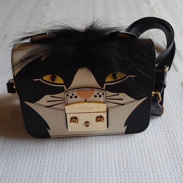 【美品・レア】FURLA metropolis jungle ショルダーバッグ猫