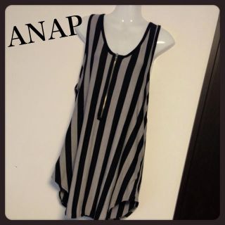 アナップ(ANAP)の【ANAP】ストライプミニワンピ♡(Tシャツ(半袖/袖なし))