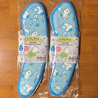 スヌーピー(SNOOPY)のスヌーピー トイレシート ２枚セット × ２色(トイレマット)