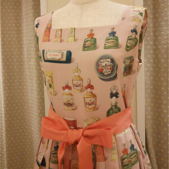 JaneMarple(ジェーンマープル)のSavons du Bonheurのドレス ピンク×コーラル レディースのワンピース(ひざ丈ワンピース)の商品写真