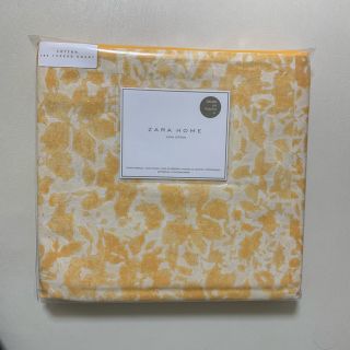 ザラホーム(ZARA HOME)のZARAHOME 掛け布団カバー カバー オレンジ  寝具 (シーツ/カバー)