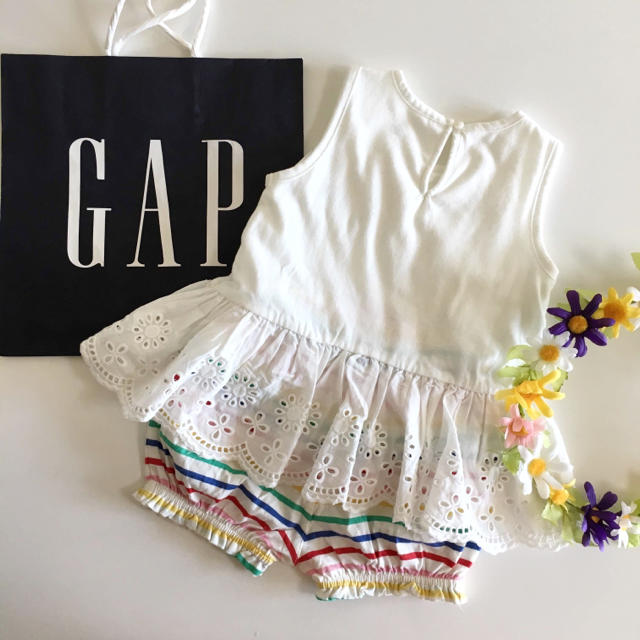 babyGAP(ベビーギャップ)の新品♡baby gap♡ロンパース ショートパンツ/ラルフローレン ユニクロ 他 キッズ/ベビー/マタニティのキッズ服女の子用(90cm~)(ワンピース)の商品写真