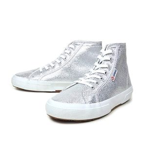 スペルガ(SUPERGA)の【新品未使用】25cm スペルガ  ハイカット シルバーラメ(スニーカー)