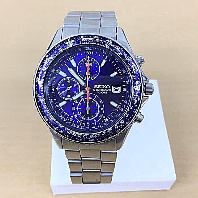 SEIKO - 鑑定済 正規品 セイコー SEIKO  パイロットクロノグラフ 腕時計の通販 by 和's shop｜セイコーならラクマ