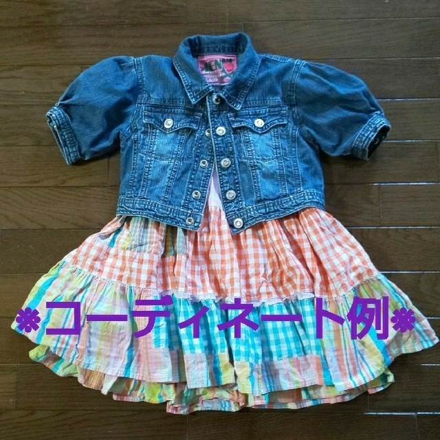 JENNI(ジェニィ)のJENNI☆130☆半袖デニム☆女の子　　box:3 キッズ/ベビー/マタニティのキッズ服男の子用(90cm~)(ジャケット/上着)の商品写真