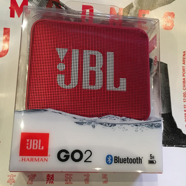 JBL GO2 AKATSUKI FIVEロゴ入り スマホ/家電/カメラのオーディオ機器(スピーカー)の商品写真