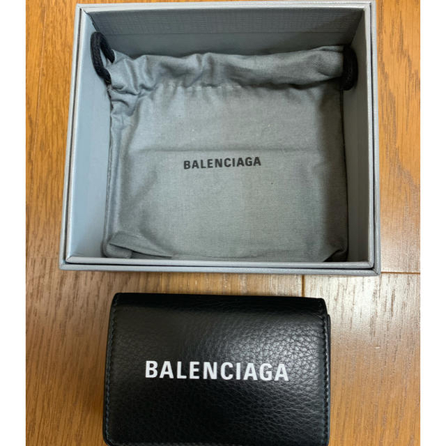 メンズBALENCIAGA エブリデイミニウォレット ブラック