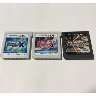ニンテンドー3DS(ニンテンドー3DS)のポケットモンスターX Y プラチナ 3本セット(携帯用ゲームソフト)
