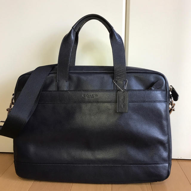 COACH - コーチ COACH オールレザーブリーフケース ネイビー F54801 中古の通販 by よこちん4532's shop