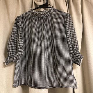 ダブルクローゼット(w closet)のw closet✴︎チェックブラウス(シャツ/ブラウス(半袖/袖なし))