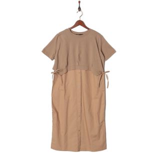 マーサ(MARTHA)の【新品未使用】MARTHA  Tシャツドッキングブラウスワンピース(ロングワンピース/マキシワンピース)