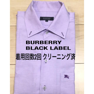 バーバリーブラックレーベル(BURBERRY BLACK LABEL)のバーバリー ブラックレーベル 半袖 シャツ L 紫 メンズ 3 ワイシャツ(シャツ)