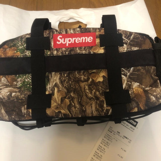 最安値 supreme waist bag treecamo