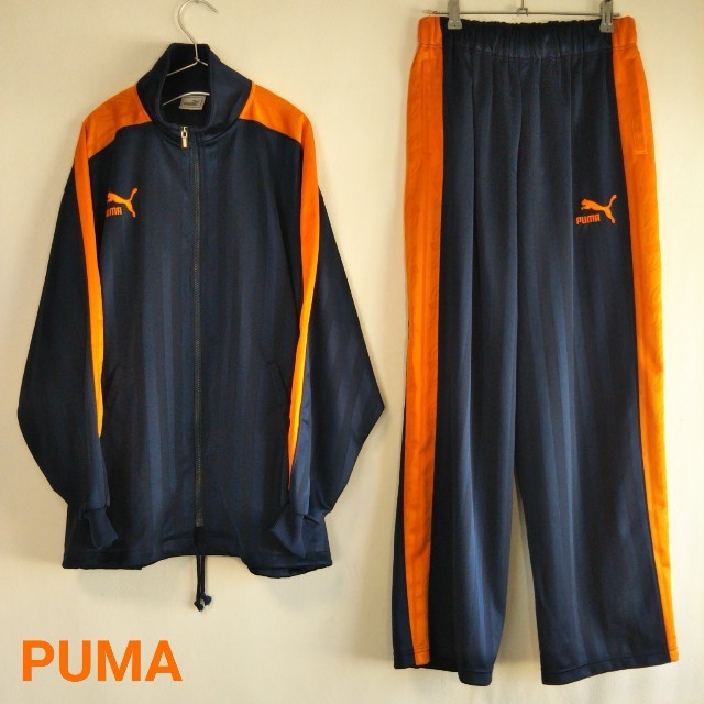 PUMA - PUMA プーマ ジャージ 上下 セットアップ オレンジ PUMA - PUMA プーマ ジャージ 上下 セットアップ オレンジ