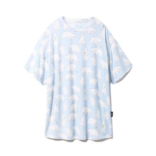 ジェラートピケ(gelato pique)のジェラートピケ シロクマ柄冷感Tシャツ(ルームウェア)