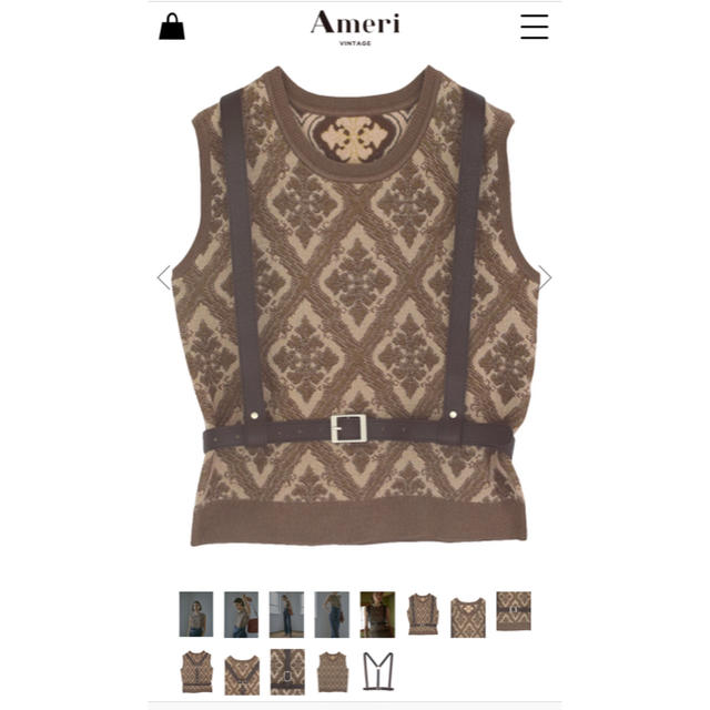 Ameri VINTAGE(アメリヴィンテージ)のタンクトップ A/W レディースのトップス(タンクトップ)の商品写真