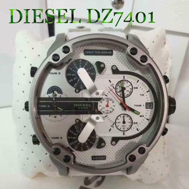 DIESEL - 限定値下げ！早い者勝ち！新品未使用 DIESEL DZ7401腕時計 白 クロノの通販 by ネコール@pjajq｜ディーゼルならラクマ