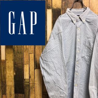 ギャップ(GAP)の【dkyi様専用☆】オールドギャップ☆ポケット付きヒッコリーデニムシャツ 90s(シャツ)