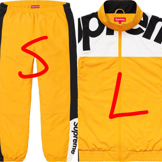 supremeサイズ爆安　supreme s logo track jacket yellow L