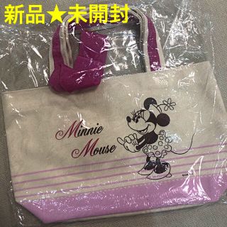 ディズニー(Disney)の値下！新品未開封】ミニーマウス リボン付 ミニトートバッグ(トートバッグ)