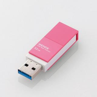 エレコム(ELECOM)の【新品・未使用】回転式USBメモリ(ピンク)32GB(PC周辺機器)