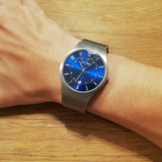 SKAGEN - SKAGEN 233XLTTN 靑 ブルーの通販 by KEN's shop|スカーゲンならラクマ