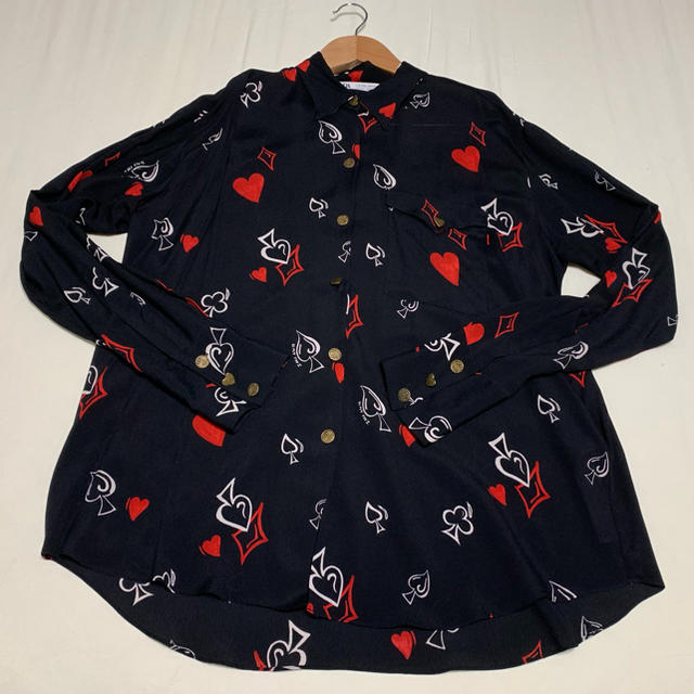 ZARA(ザラ)のZARA【美品】トランプ柄シャツ レディースのトップス(シャツ/ブラウス(長袖/七分))の商品写真