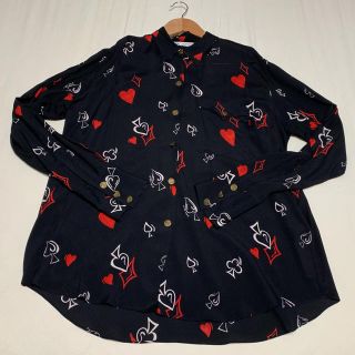 ザラ(ZARA)のZARA【美品】トランプ柄シャツ(シャツ/ブラウス(長袖/七分))