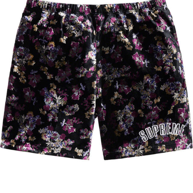 Floral Velour Short