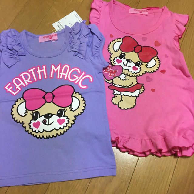 EARTHMAGIC(アースマジック)のセット売り♡ キッズ/ベビー/マタニティのキッズ服女の子用(90cm~)(Tシャツ/カットソー)の商品写真