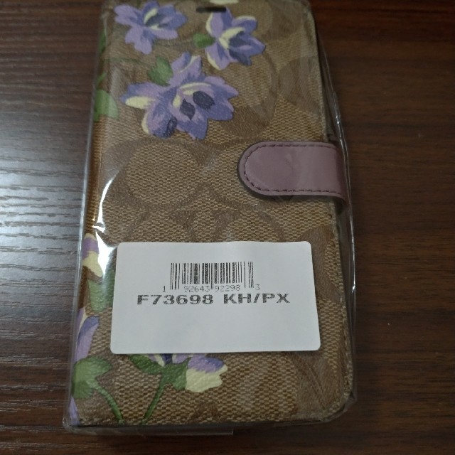 iPhoneX/XS 手帳型 アイフォンCOACH　F73698 KH/PX花柄スマホアクセサリー