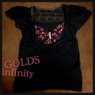 ゴールズインフィニティ(GOLDS infinity)のドレープカットソー半袖(カットソー(半袖/袖なし))