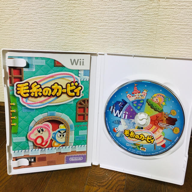 Wii(ウィー)のwii 星のカービィ、毛糸のカービィ ソフト エンタメ/ホビーのゲームソフト/ゲーム機本体(家庭用ゲームソフト)の商品写真