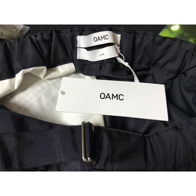 Jil Sander(ジルサンダー)のOAMC 2019春夏 ベルト付きイージーパンツ ネイビー supreme メンズのパンツ(その他)の商品写真