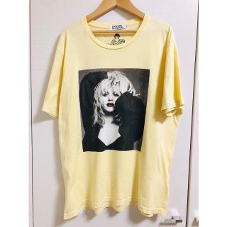 ヒステリックグラマー(HYSTERIC GLAMOUR)のヒステリックグラマー コートニーラブフォトTシャツ イエロー(Tシャツ/カットソー(半袖/袖なし))