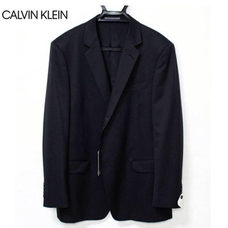 シーケーカルバンクライン(ck Calvin Klein)の《カルバンクライン》新品 2B テーラードジャケット 黒無地 2L(テーラードジャケット)